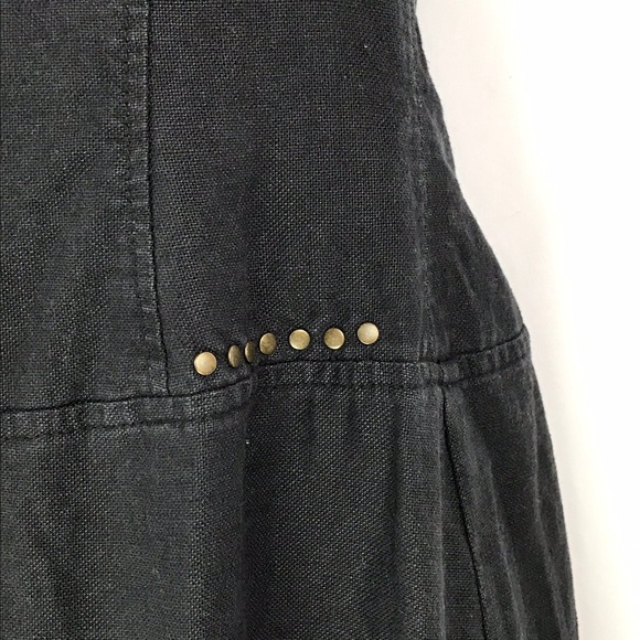 Free People Black Linen Halter Dress - Picture 5 of 7